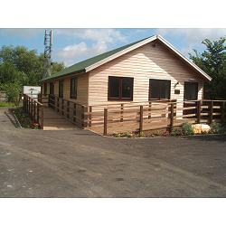 The New Cabin at The Butterfly Garden. A project for people of all ages dealing with disablement of any kind.