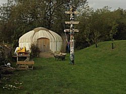 The Yurt at The Butterfly Garden. A project for people of all ages dealing with disablement of any kind.
